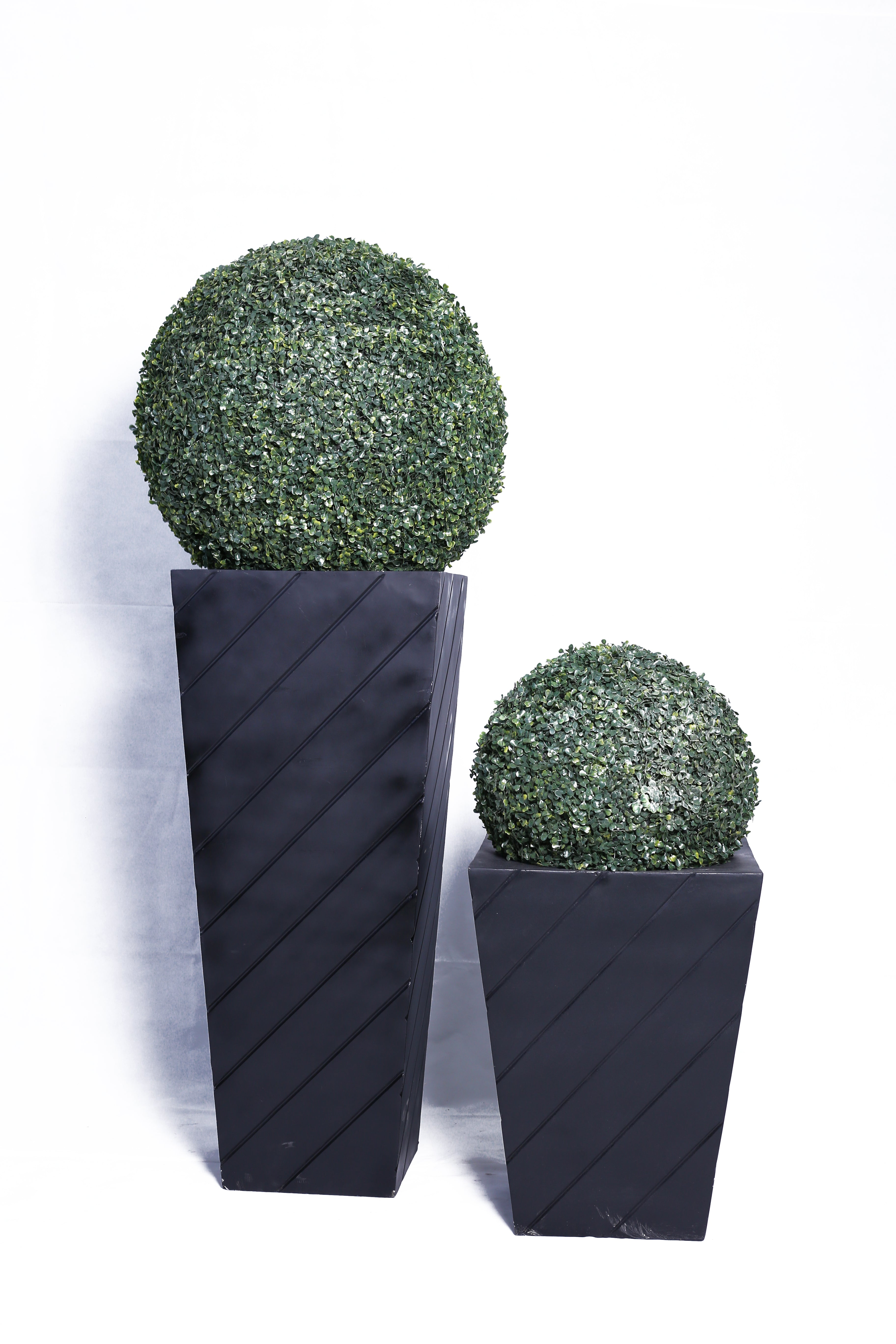 Square Planter With Topiary