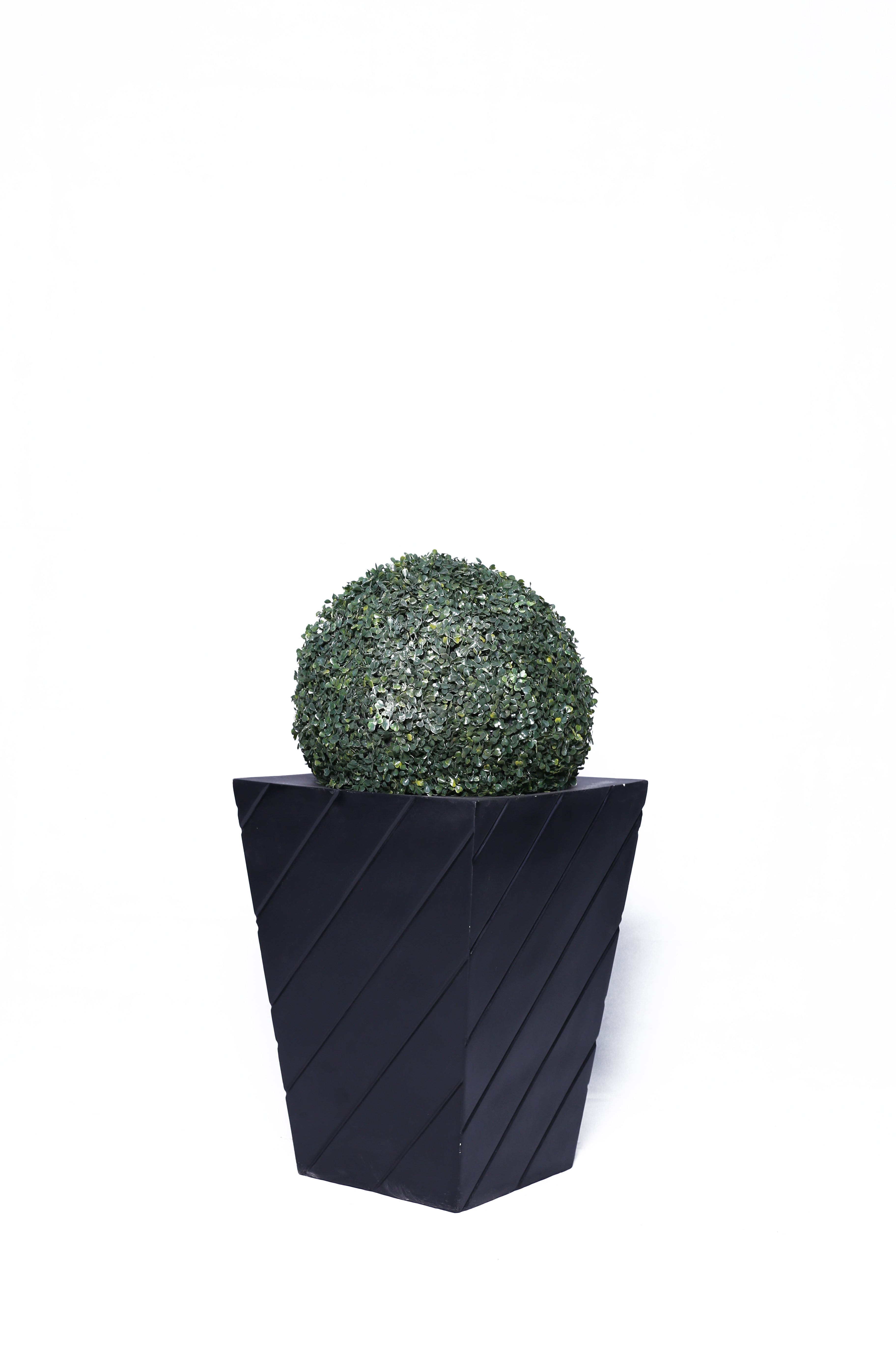 Square Planter With Topiary