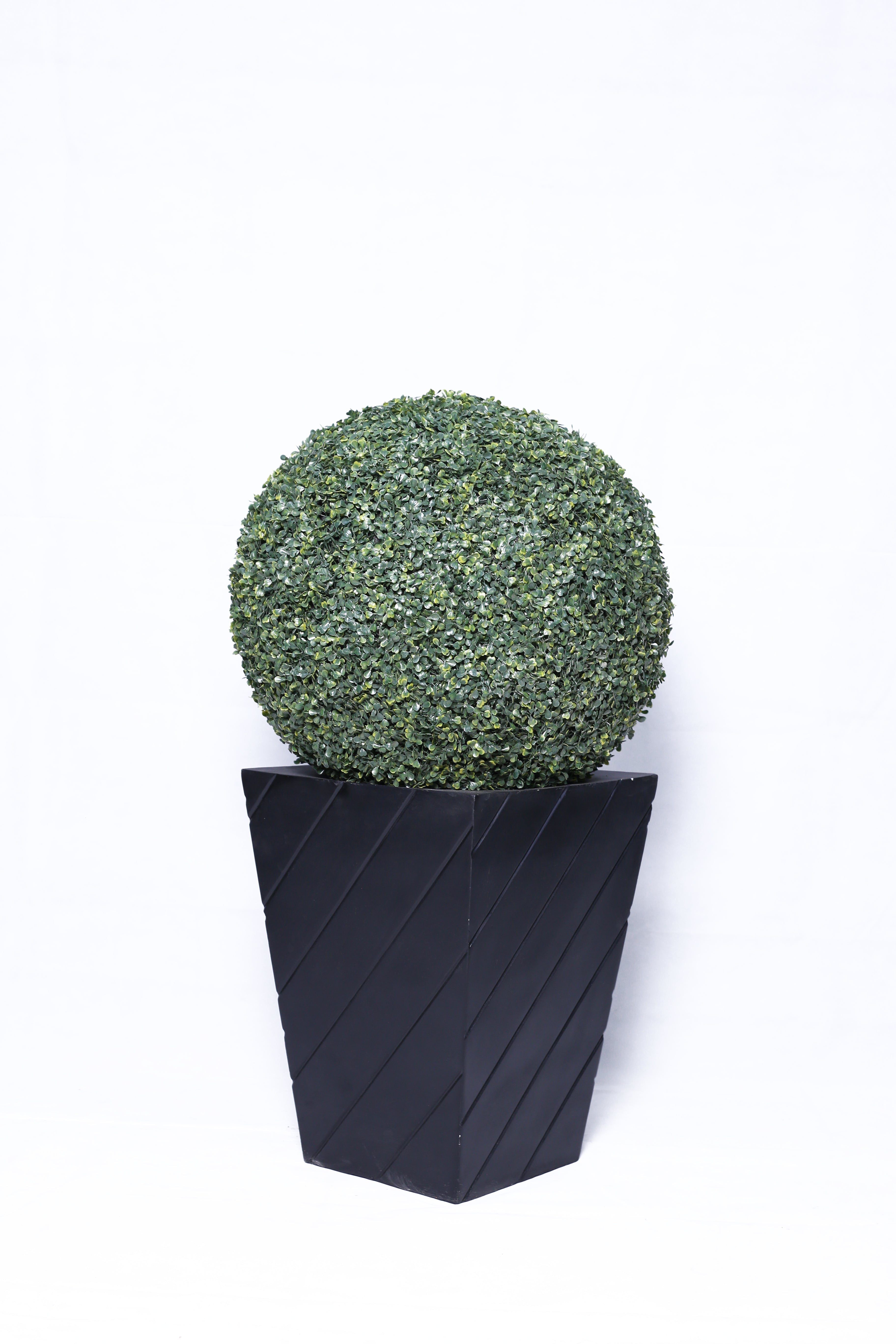 Square Planter With Topiary