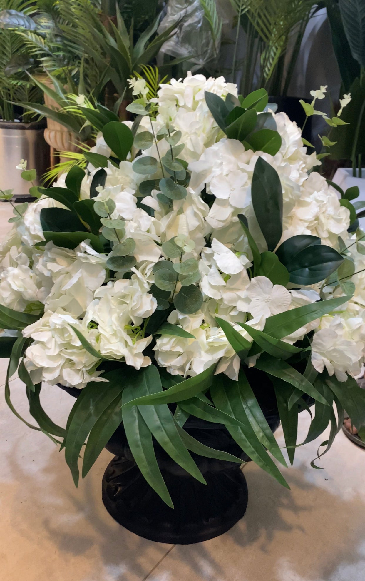 Victorian Urn with Floral arrangements